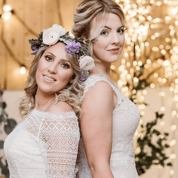 Two brides at The Wellbeing Farm